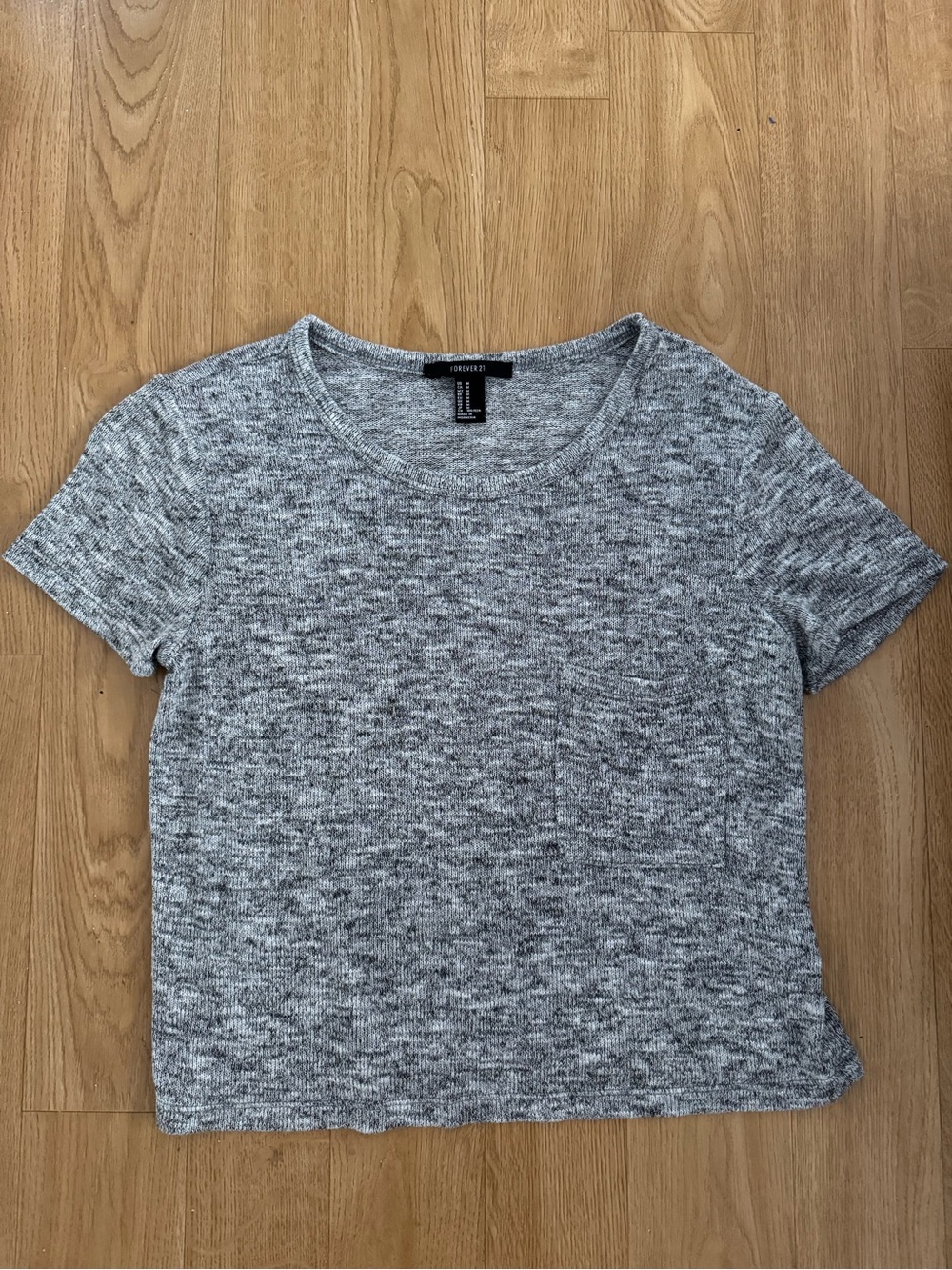 Forever 21 Gray Heathered Short Sleeve Tee